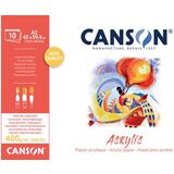 CANSON bloc papier dessin "Acrylic", 380 x 460 mm, 400 g/m2