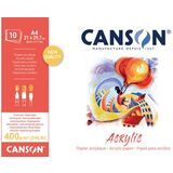 CANSON bloc papier dessin "Acrylic", 180 x 240 mm, 400 g/m2