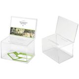 deflecto urne promotionnelle, en acrylique, transparent