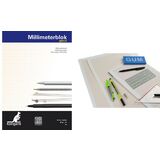 kangaro bloc de papier millimtr, A3, 80 g/m2, 25 feuilles