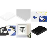 kangaro carton plume, 500 x 700 mm, paisseur: 10 mm, blanc