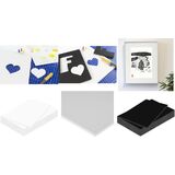 kangaro carton plume, 500 x 700 mm, paisseur: 5 mm, blanc