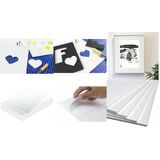 kangaro carton plume, 500 x 700 mm, autocollant, blanc