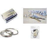 kangaro anneau porte-cl, mtal, diamtre: 25 mm, argent