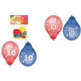 PAPSTAR zahlenluftballons "2", rund, farbig sortiert