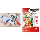 Clairefontaine bloc de papier Layout manga ILLUSTRATIONS, A5