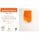 Clairefontaine bloc de papier aquarelle FONTAINE, satin, A3