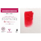 Clairefontaine bloc de papier aquarelle FONTAINE, fin, A3