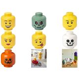 LEGO Mini-bote en forme de tte storage HEAD green SKELETON