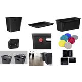 plast team Couvercle AVEDORE, pour poubelle de 20 L, noir