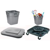 Rubbermaid couvercle pour collecteur BRUTE carr, gris