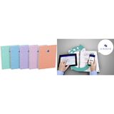 Oxford cahier  spirale Smart Pastel, A4+, quadrill,assorti