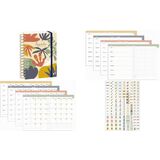 QUO vadis Agenda perptuel Eterny, 150 x 210 mm, Fleurs