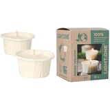 STARPAK bougie chauffe-plat, diamtre: 42 mm, blanc