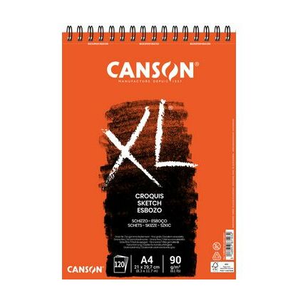 CANSON Bloc croquis et esquisse "XL CROQUIS", A5, 90 g/m2