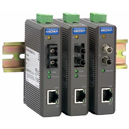 MOXA Convertisseur mdia Industrial Ethernet, sans alarme