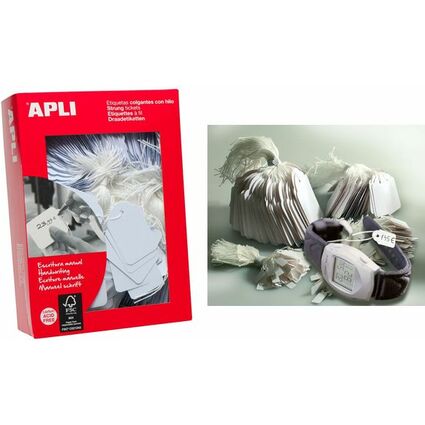 APLI Etiquette  suspendre, dimensions: 50 x 70 mm, blanc