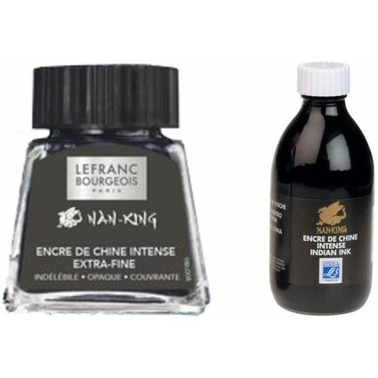 LEFRANC BOURGEOIS Encre de Chine Nan-King, 14 ml, noir