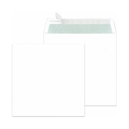 MAILmedia enveloppes "Zack & Klapp", 220x220 mm, blanc