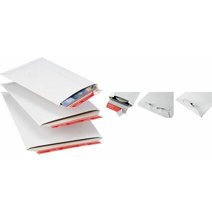 ColomPac Pochette d'expdition, en carton rigide B4, blanc