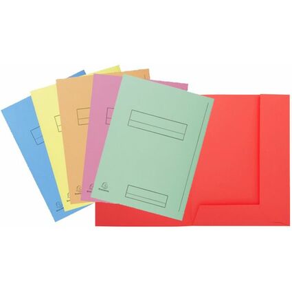 EXACOMPTA Chemise SUPER 250 imprime, A4, carton, rouge