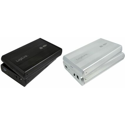LogiLink Botier pour disque dur SATA 3,5", USB 3.0, argent