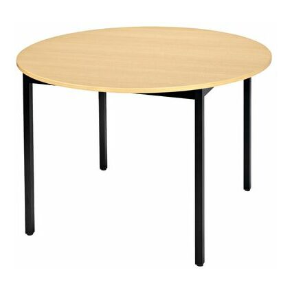 SODEMATUB Table universelle 110ROHN, 1.100 mm, htre/noir