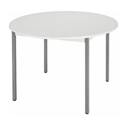 SODEMATUB Table universelle 80ROGG, rond,  800 mm, gris/gris