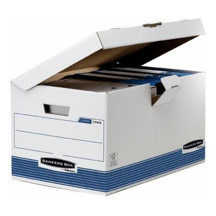 Fellowes BANKERS BOX SYSTEM Bote d'archives avec couvercle