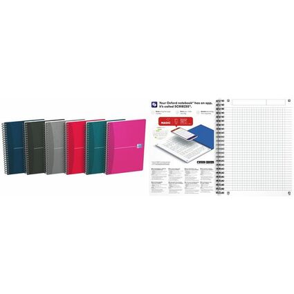 Oxford Office Carnet  spirale, A5, quadrill, 100 pages
