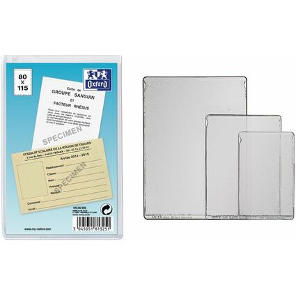 Oxford Etui de protection simple, PVC, 0,15 mm, format: A5
