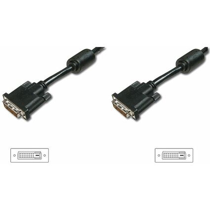 DIGITUS Cble DVI-D 24+1, Dual Link, 5,0 m