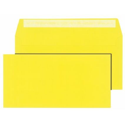 MAILmedia Enveloppes C6/5, sans fentre, jaune