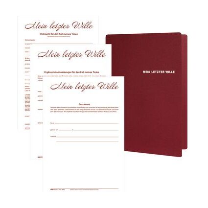 RNK Verlag Mappe "Mein letzter Wille" fr 1 Person