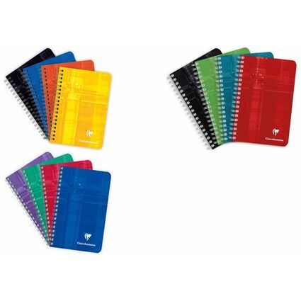 Clairefontaine Carnet  spirale, 90 x 140 mm, quadrill 5x5