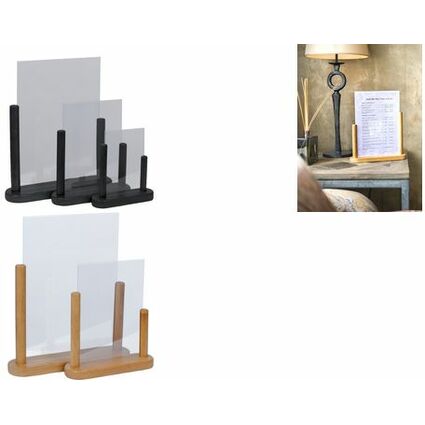 Securit Porte-visuel TABLE, acrylique, A6, tek