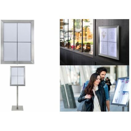 Securit Support pied pour vitrine d'affichage LED Classic