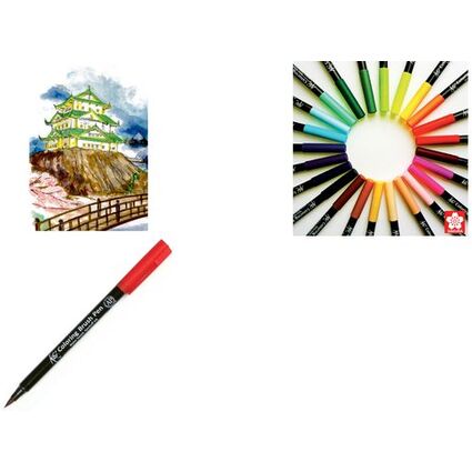 SAKURA Feutre pinceau Koi Coloring Brush, vert Paul Vronse