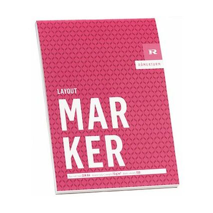 RMERTURM Bloc pour artistes "MARKER", A4, 100 feuilles