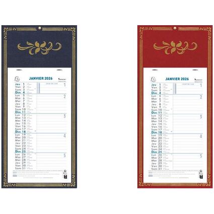EXACOMPTA Calendrier mural, 155 x 285 mm, fond Skytos, 2026