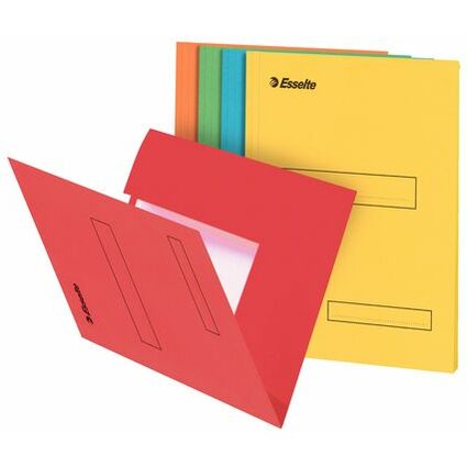 Esselte Sous-dossiers, format A4, en carton, 160g/m2, jaune