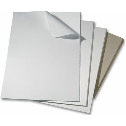 folia Carton gris, (L)400 x (H)500 mm, paisseur: 2,5 mm