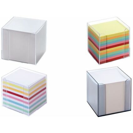 folia Bloc cube avec botier, plastique, transparent fum
