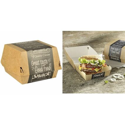 PAPSTAR Bote  burger "pure", dimensions: 69 x 65 x 65 mm