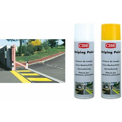 CRC Peinture de tracage "STRIPING PAINT", spray 500 ml,jaune