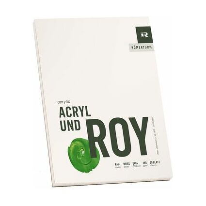 RMERTURM Bloc d'artiste "ACRYL UND ROY", 360 x 480 mm