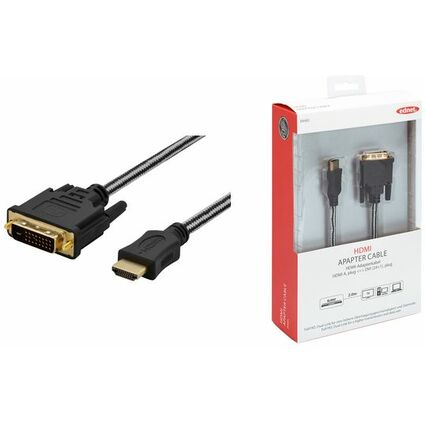 ednet Câble adaptateur HDMI-A - DVI-D(24+1), 5,0m