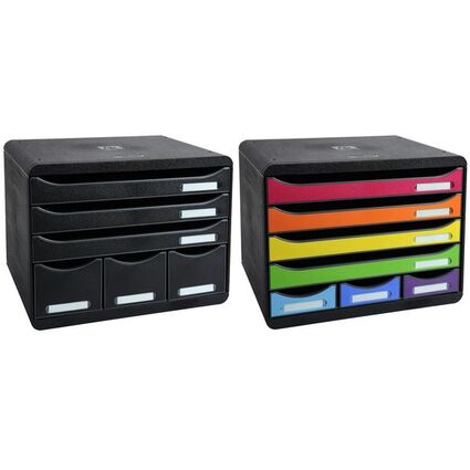 EXACOMPTA Module de classement STORE-BOX MAXI, 6 tiroirs