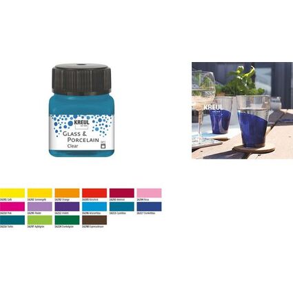 KREUL Peinture pour verre et porcelaine Clear, rouge vin