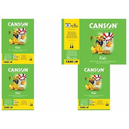 CANSON Bloc  dessin Kids, A5, 90 g/m2, 30 feuilles